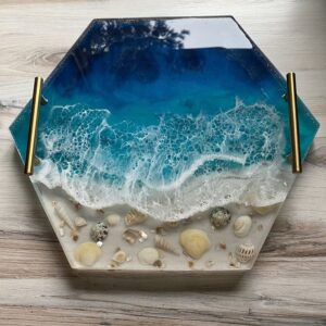 Ocean Tray – Resin Decorative Tray