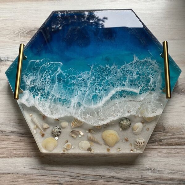 Ocean Tray – Resin Decorative Tray