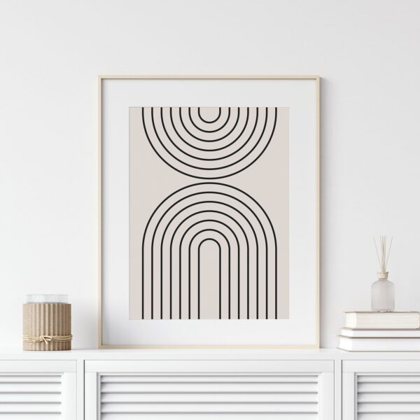 Minimal Arch – Geometric Wall Print - Image 2