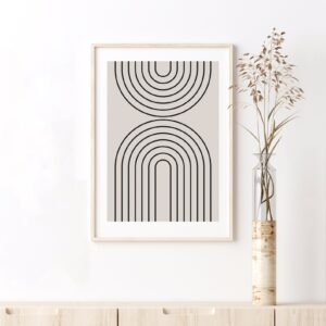 Minimal Arch – Geometric Wall Print