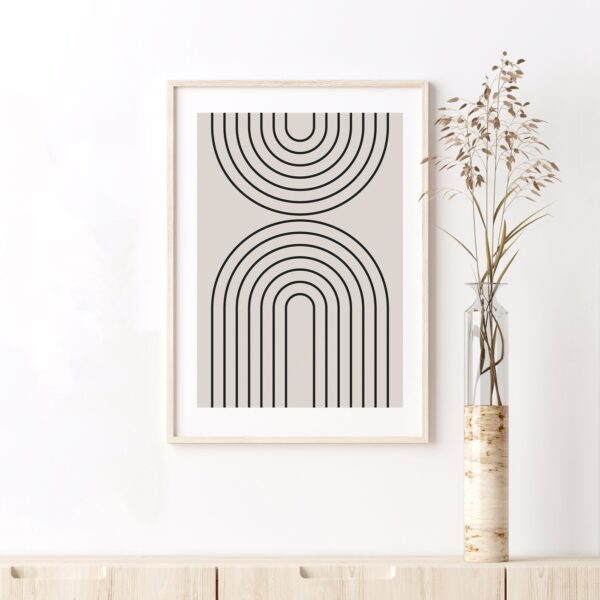 Minimal Arch – Geometric Wall Print